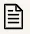 Icône de document ou fichier, représentant une feuille avec des lignes de texte noires